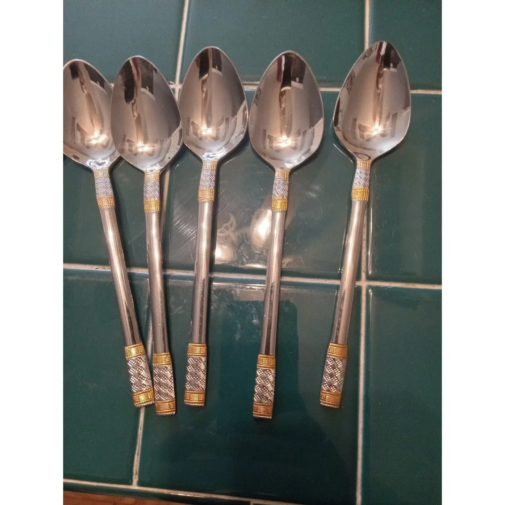 Wallace Golden Aegean‎ Weave Stainless 60+pc set 18/10 Missing One Fork. Butter